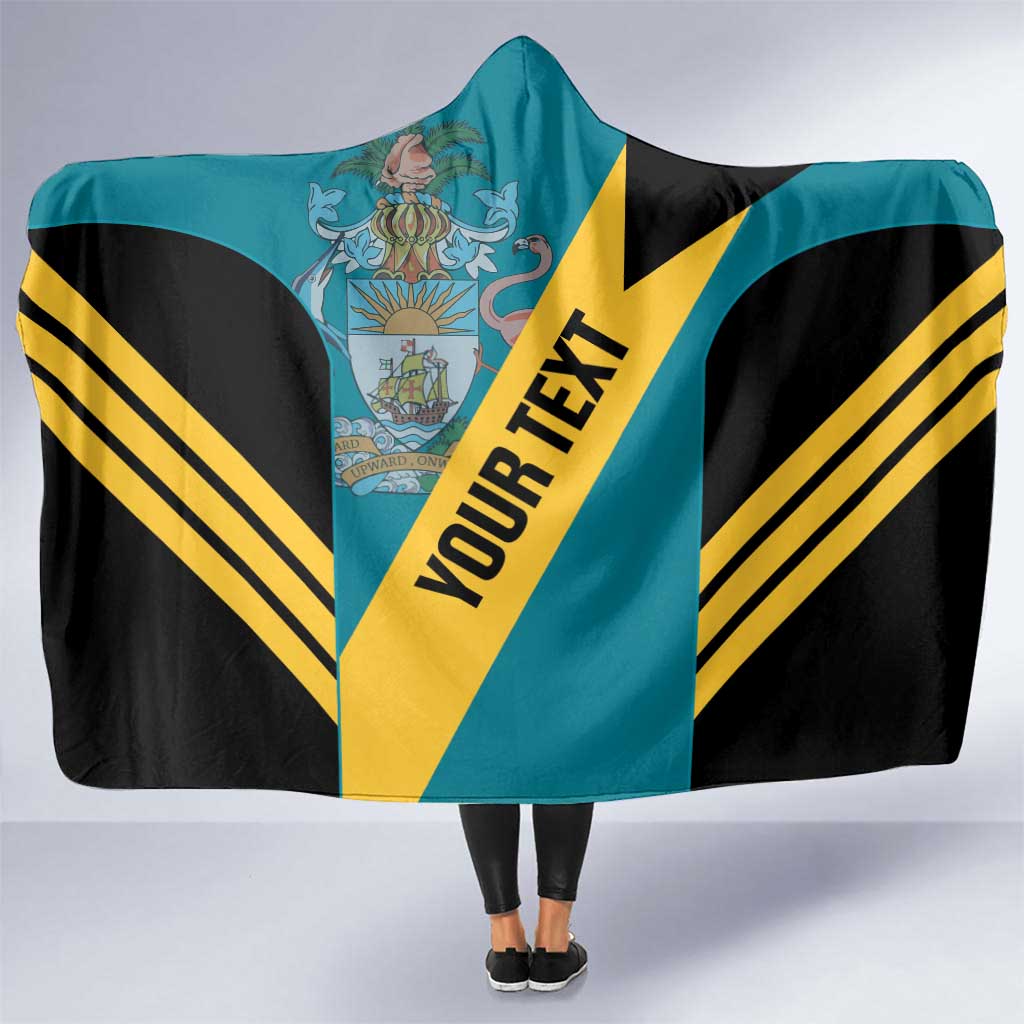 Custom Bahamas Football Hooded Blanket Go Bahamian Slayersz