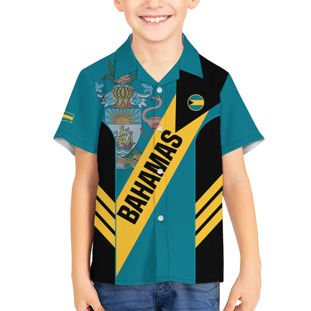 Custom Bahamas Football Kid Hawaiian Shirt Go Bahamian Slayersz - Wonder Print Shop