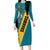 Custom Bahamas Football Long Sleeve Bodycon Dress Go Bahamian Slayersz - Wonder Print Shop