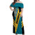 Custom Bahamas Football Off Shoulder Maxi Dress Go Bahamian Slayersz - Wonder Print Shop