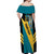 Custom Bahamas Football Off Shoulder Maxi Dress Go Bahamian Slayersz - Wonder Print Shop