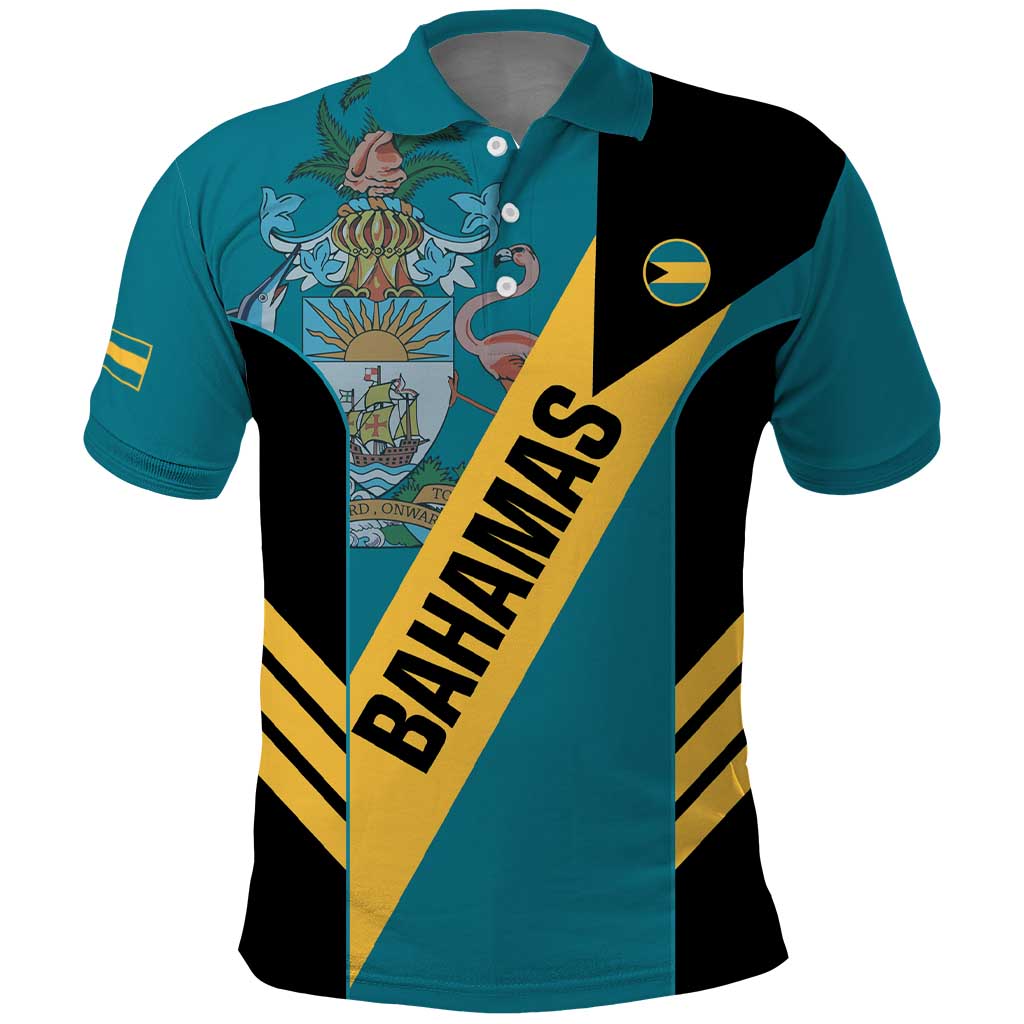 Custom Bahamas Football Polo Shirt Go Bahamian Slayersz - Wonder Print Shop