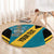 Custom Bahamas Football Round Carpet Go Bahamian Slayersz - Wonder Print Shop