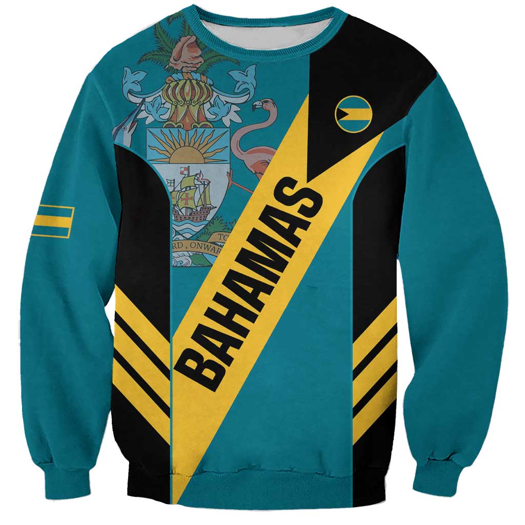 Custom Bahamas Football Sweatshirt Go Bahamian Slayersz - Wonder Print Shop