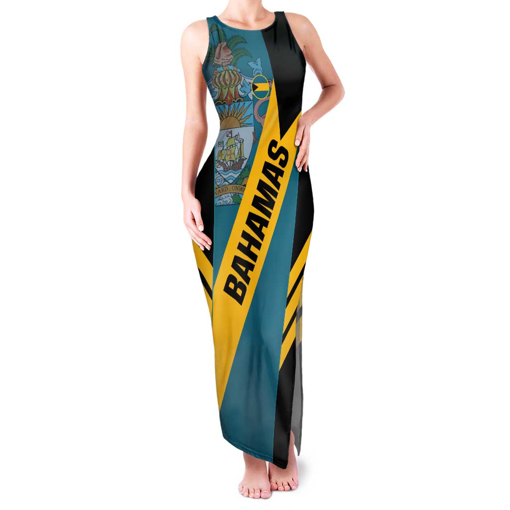 Custom Bahamas Football Tank Maxi Dress Go Bahamian Slayersz - Wonder Print Shop