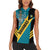 Custom Bahamas Football Women Sleeveless Polo Shirt Go Bahamian Slayersz - Wonder Print Shop