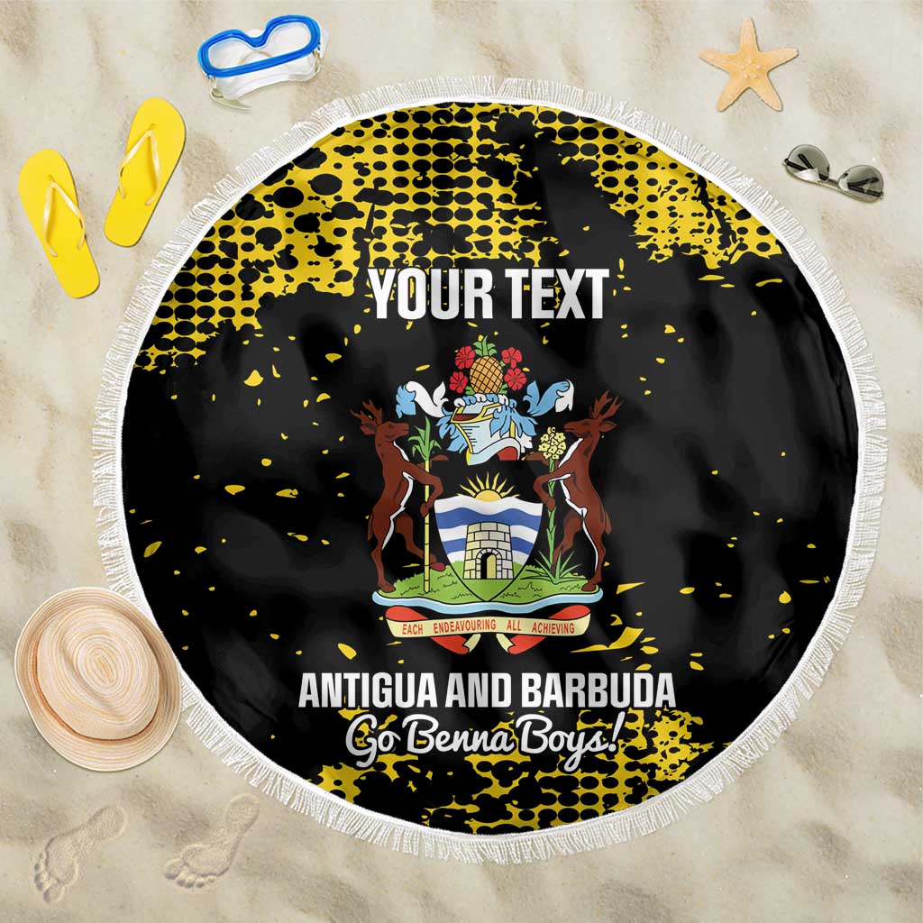 Custom Antigua and Barbuda Football Beach Blanket Go Benna Boys