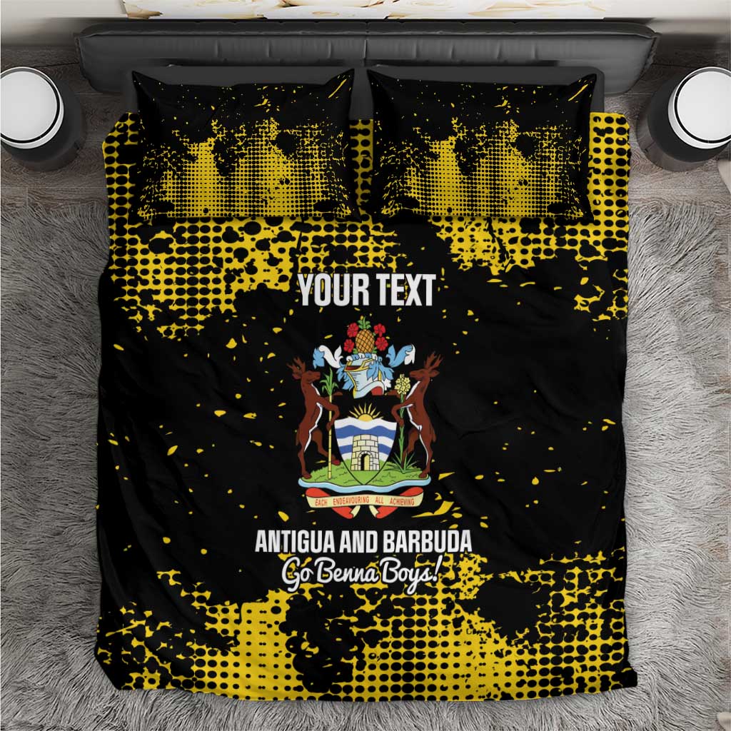 Custom Antigua and Barbuda Football Bedding Set Go Benna Boys