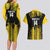 Custom Antigua and Barbuda Football Couples Matching Long Sleeve Bodycon Dress and Hawaiian Shirt Go Benna Boys