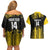 Custom Antigua and Barbuda Football Couples Matching Off Shoulder Short Dress and Hawaiian Shirt Go Benna Boys