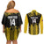 Custom Antigua and Barbuda Football Couples Matching Off Shoulder Short Dress and Long Sleeve Button Shirt Go Benna Boys