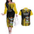 Custom Antigua and Barbuda Football Couples Matching Off The Shoulder Long Sleeve Dress and Hawaiian Shirt Go Benna Boys