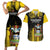 Custom Antigua and Barbuda Football Couples Matching Short Sleeve Bodycon Dress and Hawaiian Shirt Go Benna Boys