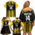 Custom Antigua and Barbuda Football Family Matching Off Shoulder Short Dress and Hawaiian Shirt Go Benna Boys - Wonder Print Shop