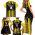 Custom Antigua and Barbuda Football Family Matching Short Sleeve Bodycon Dress and Hawaiian Shirt Go Benna Boys - Wonder Print Shop