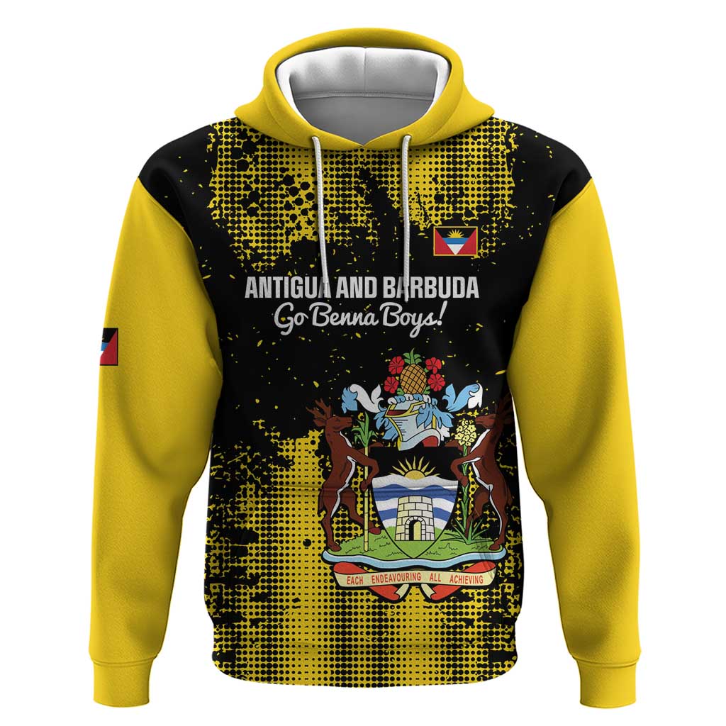 Custom Antigua and Barbuda Football Hoodie Go Benna Boys - Wonder Print Shop