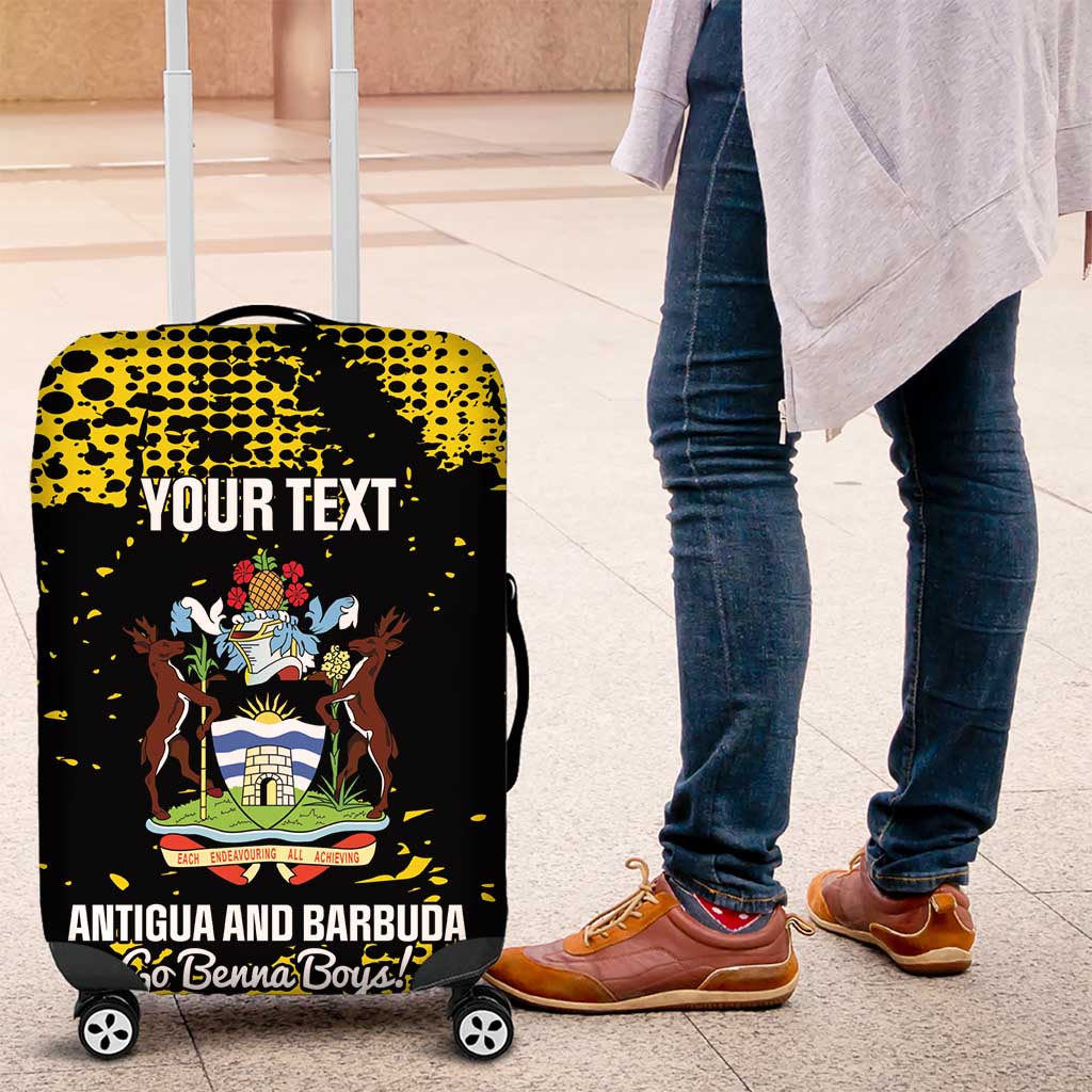 Custom Antigua and Barbuda Football Luggage Cover Go Benna Boys - Wonder Print Shop