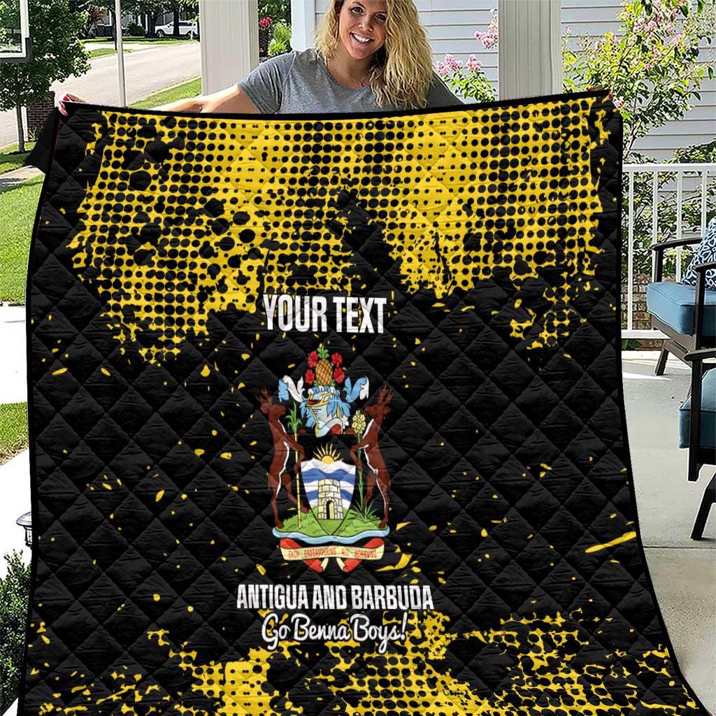 Custom Antigua and Barbuda Football Quilt Go Benna Boys - Wonder Print Shop