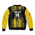 Custom Antigua and Barbuda Football Sleeve Zip Bomber Jacket Go Benna Boys - Wonder Print Shop