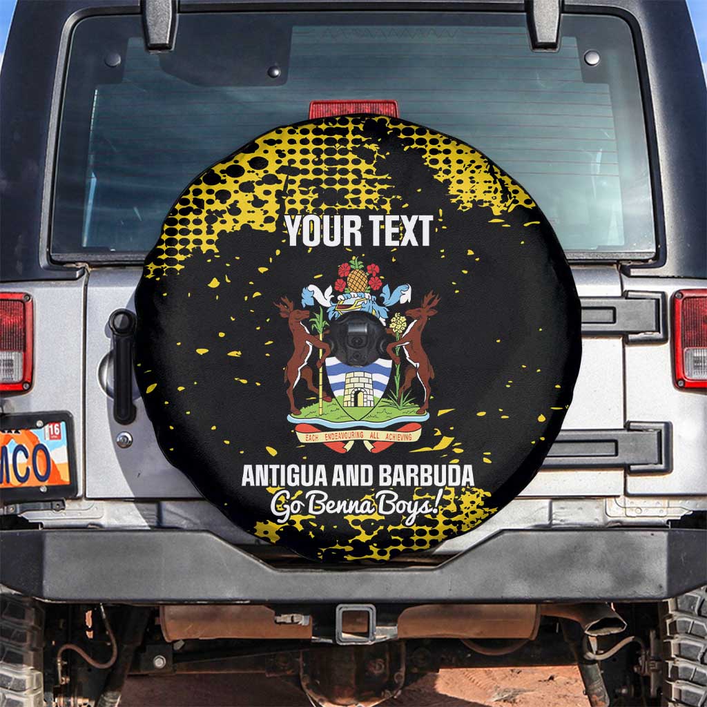 Custom Antigua and Barbuda Football Spare Tire Cover Go Benna Boys - Wonder Print Shop