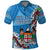 Fiji Day Polo Shirt Fijian Tagimaucia Flower Polynesian Mix Tapa Pattern - Wonder Print Shop