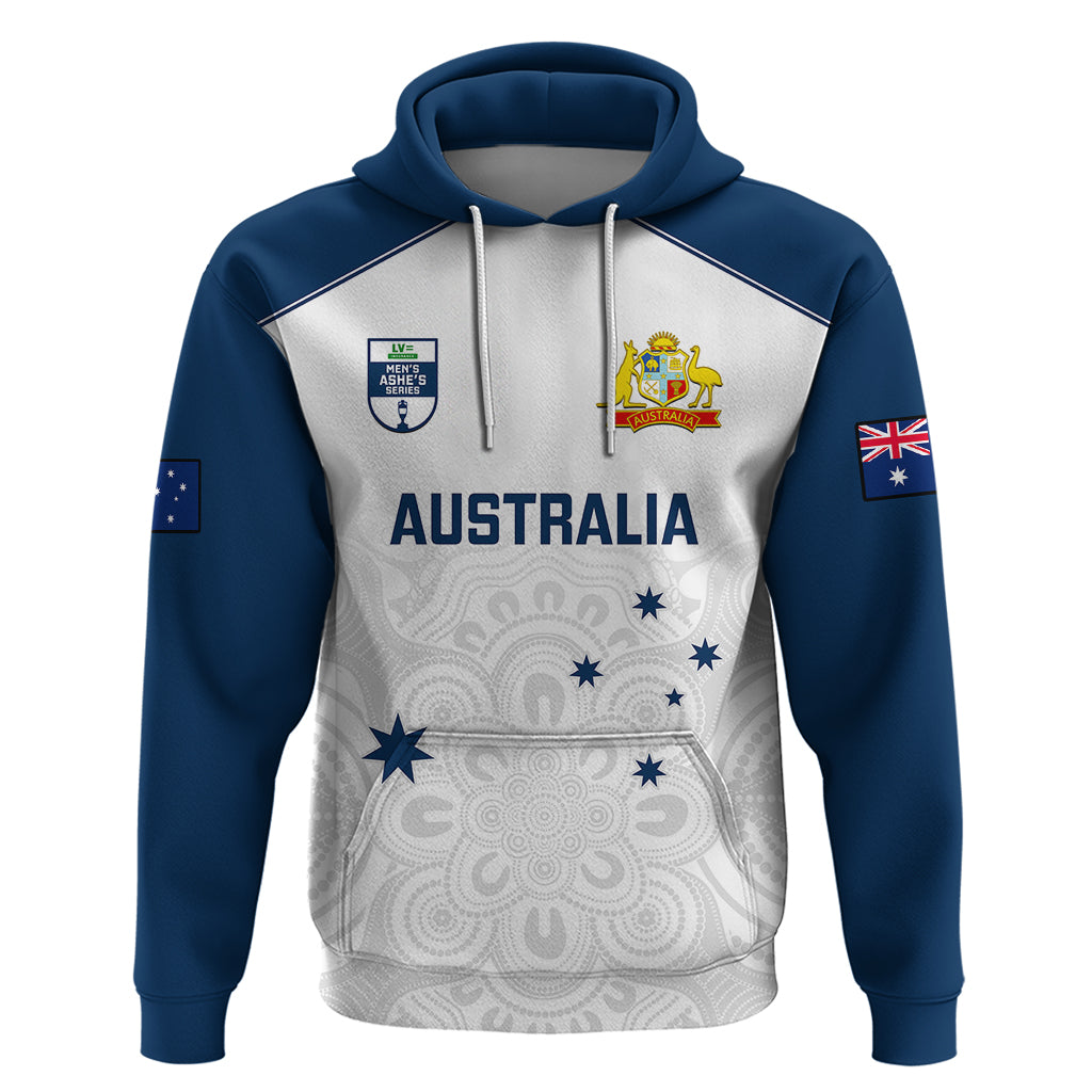 Australia Cricket Hoodie 2023 Ashes Go Aussie Indigenous Art - Wonder Print Shop