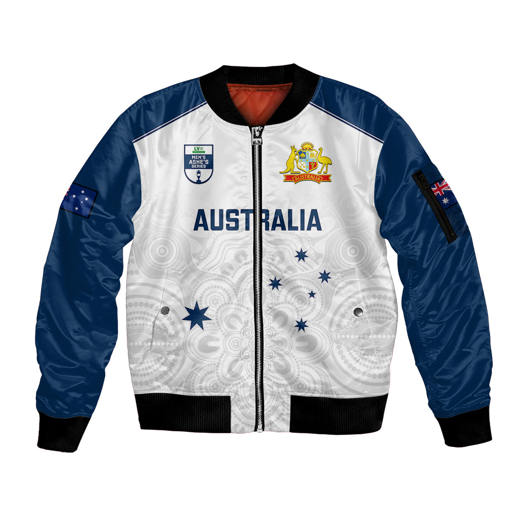 australia-cricket-sleeve-zip-bomber-jacket-2023-ashes-go-aussie-indigenous-art