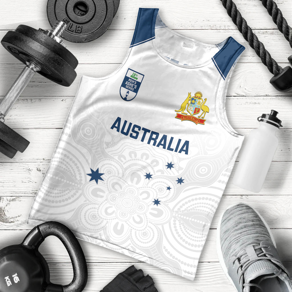 personalised-australia-cricket-men-tank-top-2023-ashes-go-aussie-indigenous-art