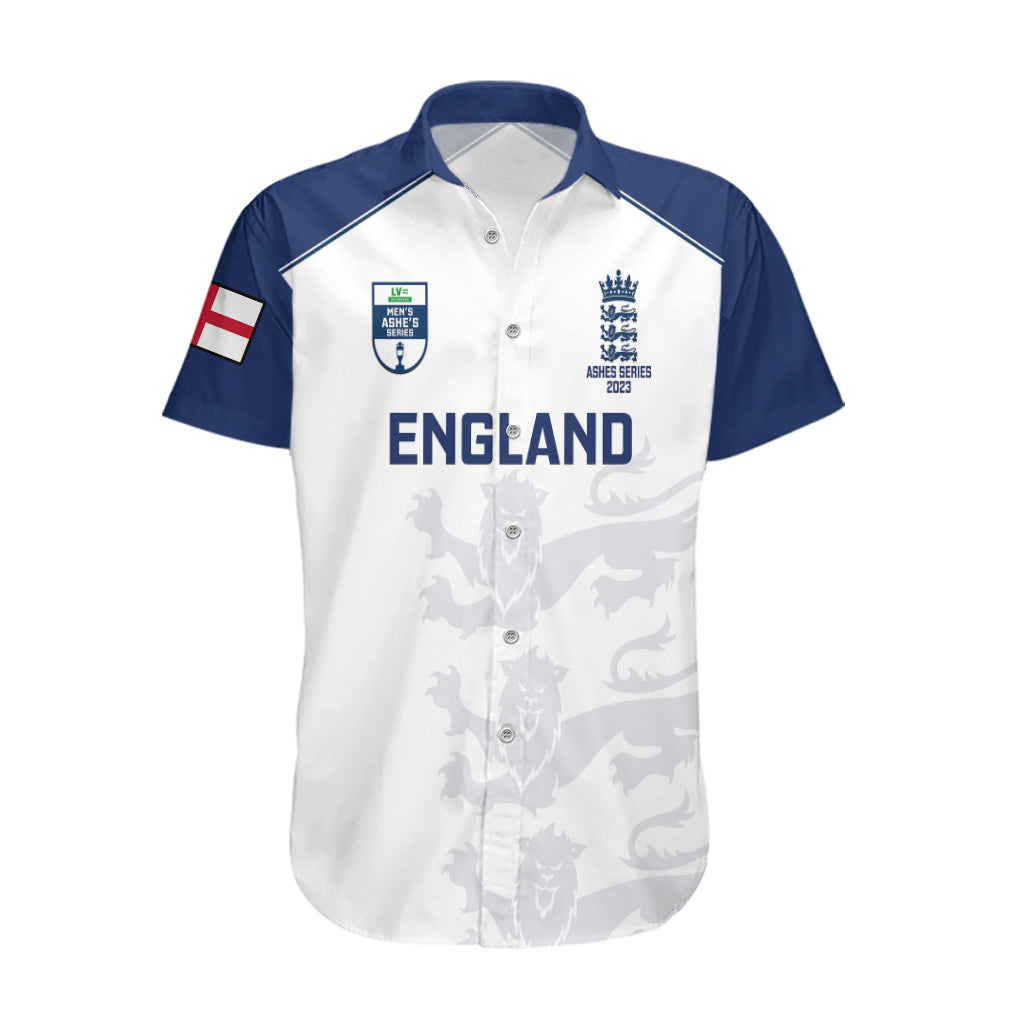 England Cricket Hawaiian Shirt 2023 Ashes Sporty Version - Wonder Print Shop