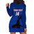 Custom Haiti Football Hoodie Dress Les Grenadieres 2023 World Cup Blue Version - Wonder Print Shop