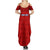 Custom Haiti Football Summer Maxi Dress Les Grenadieres 2023 World Cup Red Version - Wonder Print Shop