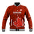 Canada Soccer Baseball Jacket Go Canucks Maple Leaf 2023 World Cup - Wonder Print Shop