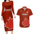 Canada Soccer Couples Matching Long Sleeve Bodycon Dress and Hawaiian Shirt Go Canucks Maple Leaf 2023 World Cup - Wonder Print Shop