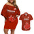 Canada Soccer Couples Matching Off Shoulder Short Dress and Hawaiian Shirt Go Canucks Maple Leaf 2023 World Cup - Wonder Print Shop