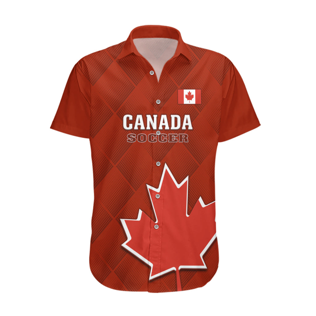 Canada Soccer Hawaiian Shirt Go Canucks Maple Leaf 2023 World Cup - Wonder Print Shop