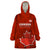 Canada Soccer Wearable Blanket Hoodie Go Canucks Maple Leaf 2023 World Cup - Wonder Print Shop