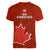 Canada Soccer Women V Neck T Shirt Go Canucks Maple Leaf 2023 World Cup - Wonder Print Shop