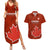 Custom Canada Soccer Couples Matching Summer Maxi Dress and Hawaiian Shirt Go Canucks Maple Leaf 2023 World Cup - Wonder Print Shop