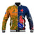 France And Australia Rugby Baseball Jacket 2023 World Cup Le Bleus Wallabies Together - Wonder Print Shop