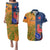 France And Australia Rugby Couples Matching Puletasi Dress and Hawaiian Shirt 2023 World Cup Le Bleus Wallabies Together - Wonder Print Shop