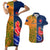 France And Australia Rugby Couples Matching Short Sleeve Bodycon Dress and Hawaiian Shirt 2023 World Cup Le Bleus Wallabies Together - Wonder Print Shop