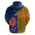 France And Australia Rugby Hoodie 2023 World Cup Le Bleus Wallabies Together - Wonder Print Shop