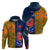 France And Australia Rugby Hoodie 2023 World Cup Le Bleus Wallabies Together - Wonder Print Shop