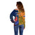 France And Australia Rugby Off Shoulder Sweater 2023 World Cup Le Bleus Wallabies Together - Wonder Print Shop