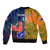 Custom France And Australia Rugby Bomber Jacket 2023 World Cup Le Bleus Wallabies Together - Wonder Print Shop