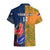 Custom France And Australia Rugby Hawaiian Shirt 2023 World Cup Le Bleus Wallabies Together - Wonder Print Shop