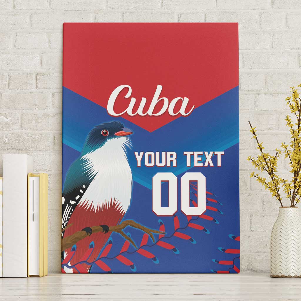 Custom Baseball Cuba 2024 Canvas Wall Art Cuban Trogon - Dynamic Style - Wonder Print Shop