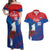 Custom Baseball Cuba 2024 Couples Matching Off Shoulder Maxi Dress and Hawaiian Shirt Cuban Trogon - Dynamic Style - Wonder Print Shop