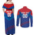 Custom Baseball Cuba 2024 Couples Matching Off Shoulder Maxi Dress and Long Sleeve Button Shirt Cuban Trogon - Dynamic Style - Wonder Print Shop