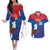 Custom Baseball Cuba 2024 Couples Matching Off The Shoulder Long Sleeve Dress and Hawaiian Shirt Cuban Trogon - Dynamic Style - Wonder Print Shop